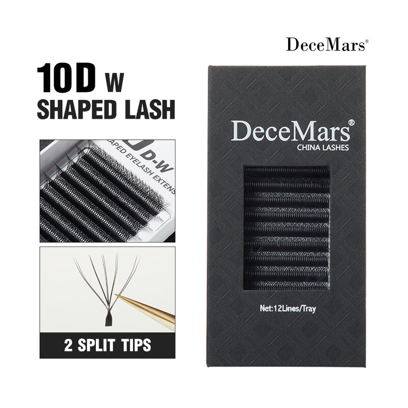DeceMars 10D - W Shaped Eyelash Extension