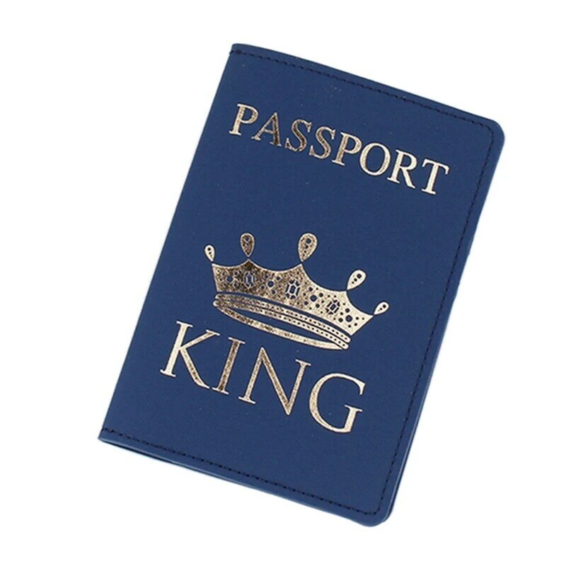 Fashion PU Leather Passport Holder Travel Credit Card Protector Lover Couple Wedding Gift for Women Men 517D