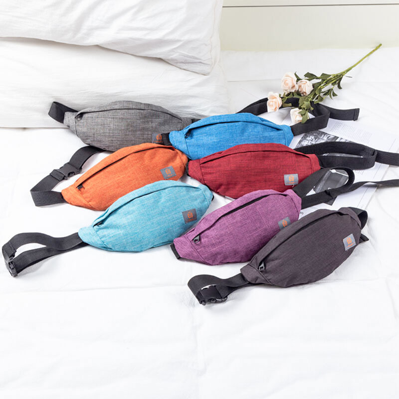 Waterproof Waist Bag Fashion Banana Bag Purse Oxford Sports Bag Motion Korean-style Handbag Outdoors
