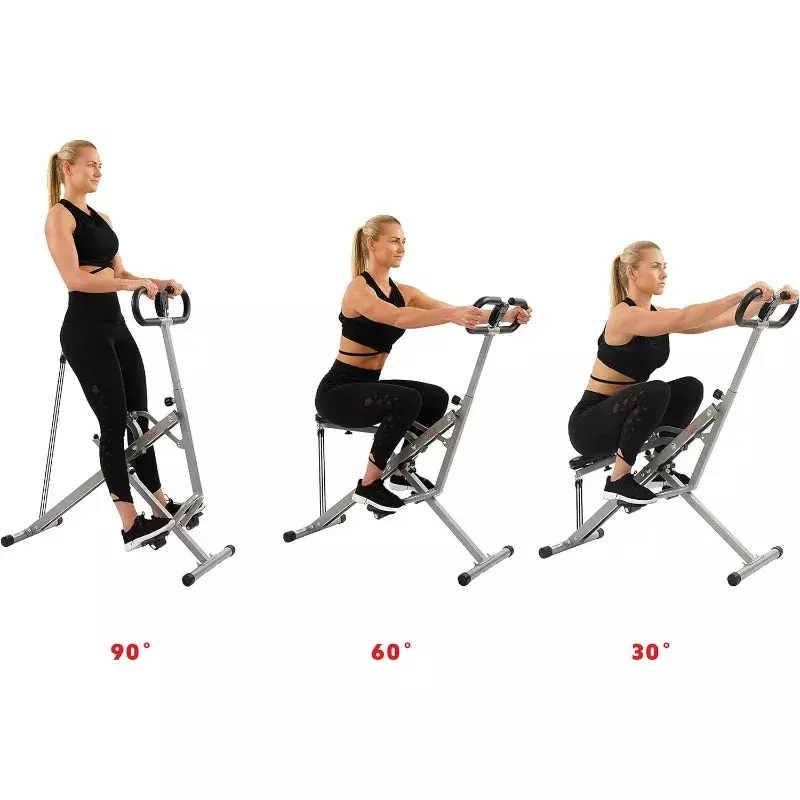 Row-N-Ride Squat Assist Trainer for Glutes Workout With Adjustable Resistance, Easy Setup & Foldable Exercise Equipment
