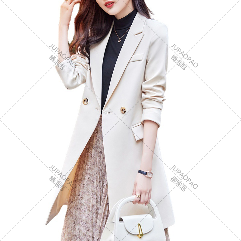 Mantel Trench kualitas tinggi, mantel populer versi Korea kasual modis dan ketahu 2024 musim gugur dan musim dingin