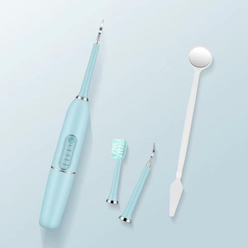 Limpiador ultrasónico de sarro con carga inalámbrica, eliminador de placa Dental acústica, a prueba de agua, escarificador de dientes eléctrico
