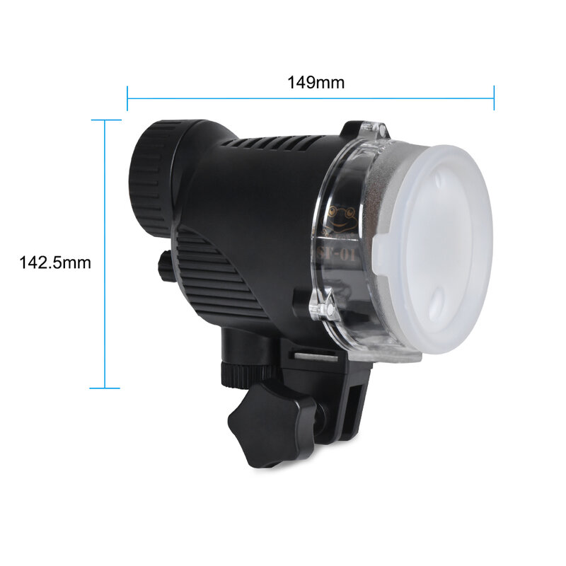 SF-01 6000K światło stroboskopowe Led do nurkowania wodoodporna lampa wypełniająca światło podwodne pracy dla kamera nurkowa lampy
