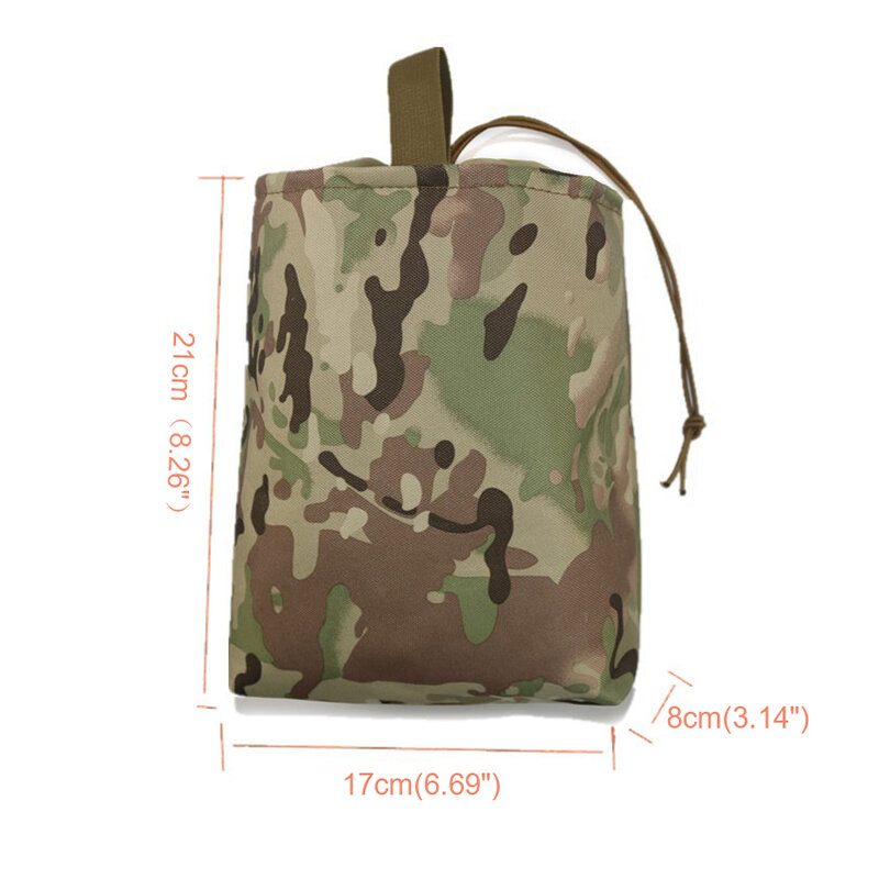 1PCS Pocket Military Foldable Waist Pack Tactical Folding Utility Recovery EDC Bag Magazine Dump Drop Pouch 