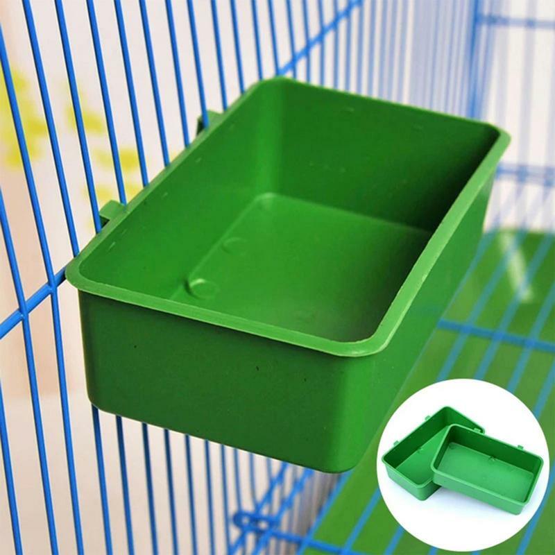 Multi-purpose Pet Bird Bathtub Food Tray Parrots Parakeet Birdbath Animal Cage Hanging Cleaning Accessories Pet Daily Supplies