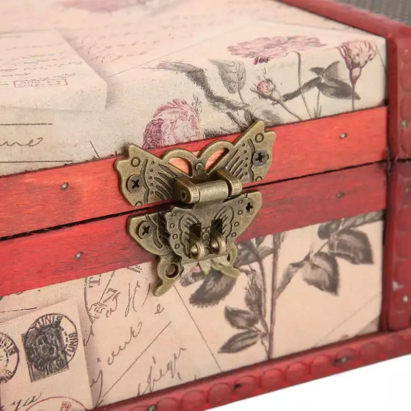 Vintage biżuteria dekoracja pudełka stabilne pudełko biżuteria Retro eleganckie dla mężczyzn kobiet na naszyjnik bransoletka