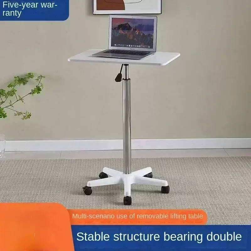 โต๊ะยกสูงขนาดเล็กเคลื่อนย้ายได้มีรอกโซฟาขนาดเล็กโต๊ะข้างเตียงตั้งโต๊ะแล็ปท็อป