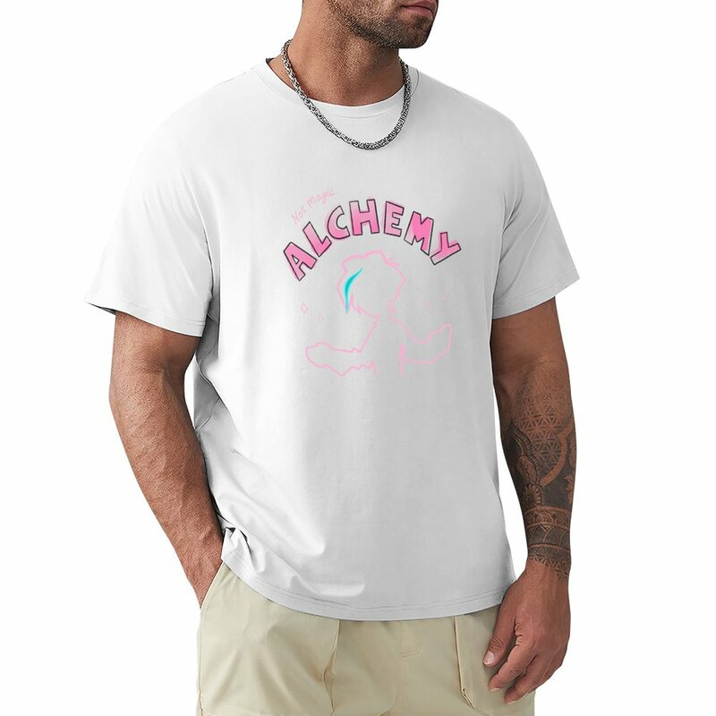 Esboço Varian-camiseta rosa para homens, roupas de anime alfandegárias, secagem rápida, algodão