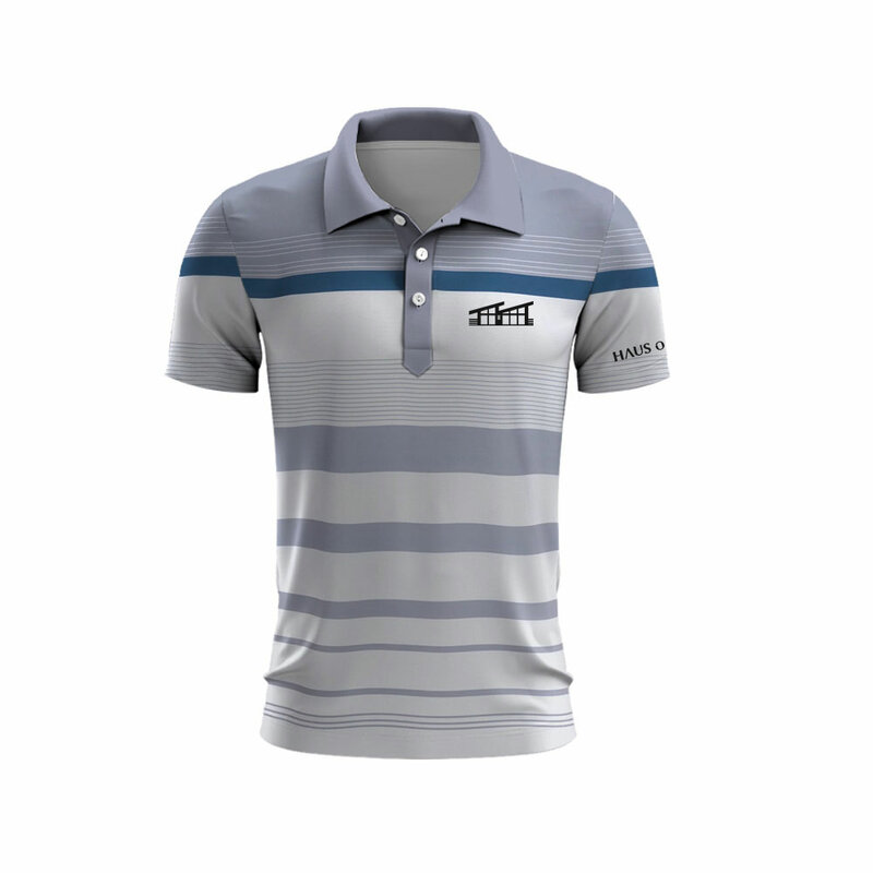 Men Clothing Contrasting Color Stripes 3D Printed Hanbok Men Shirt Summer Golf Shirt Quick Drying Top Luxury Brand Short Sleeves