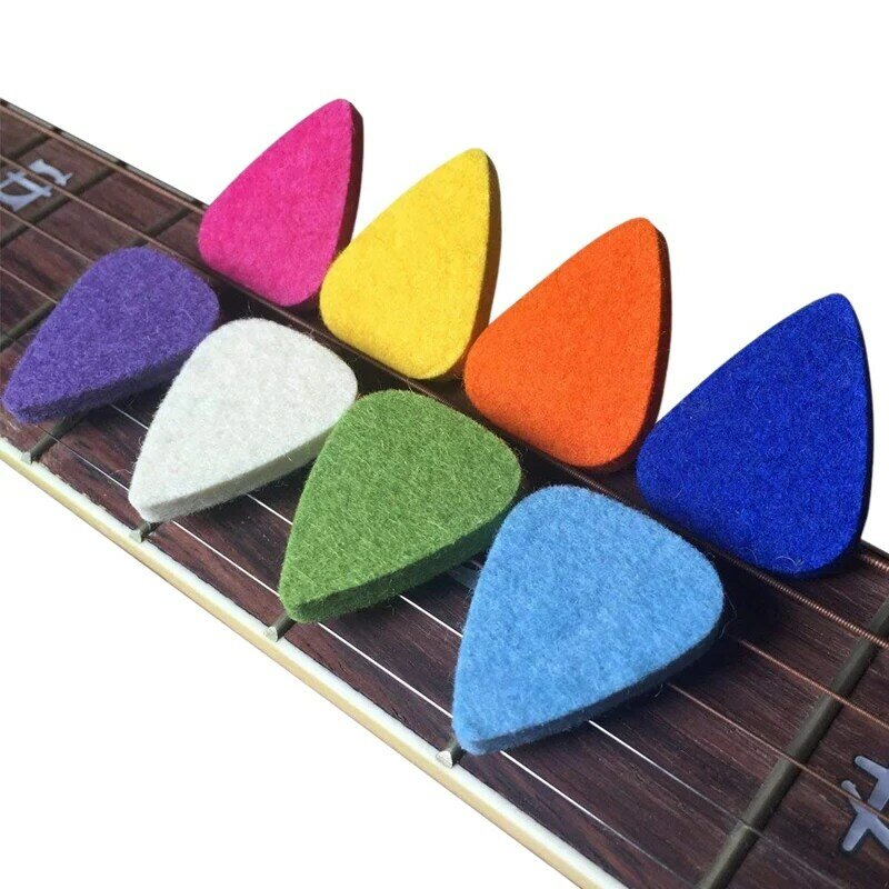 Медиаторы для укулеле войлочные медиаторы/plectrals для укулеле и гитары, 8 шт. медиаторов, разные цвета