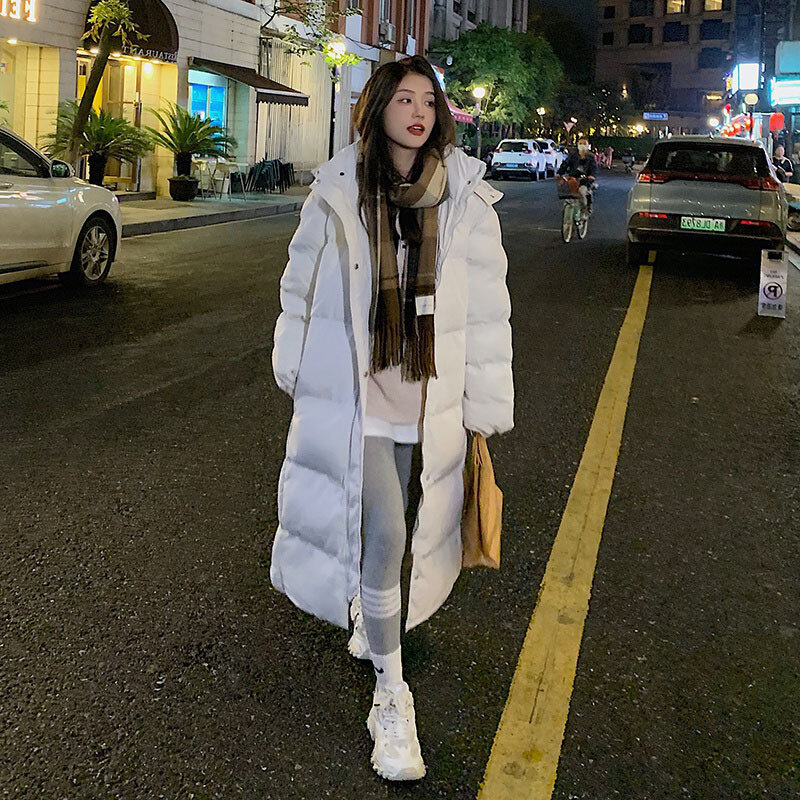 CHOR 2022 WINTER WOMENS WHITE DUCK DOWN COATS WITH FUR