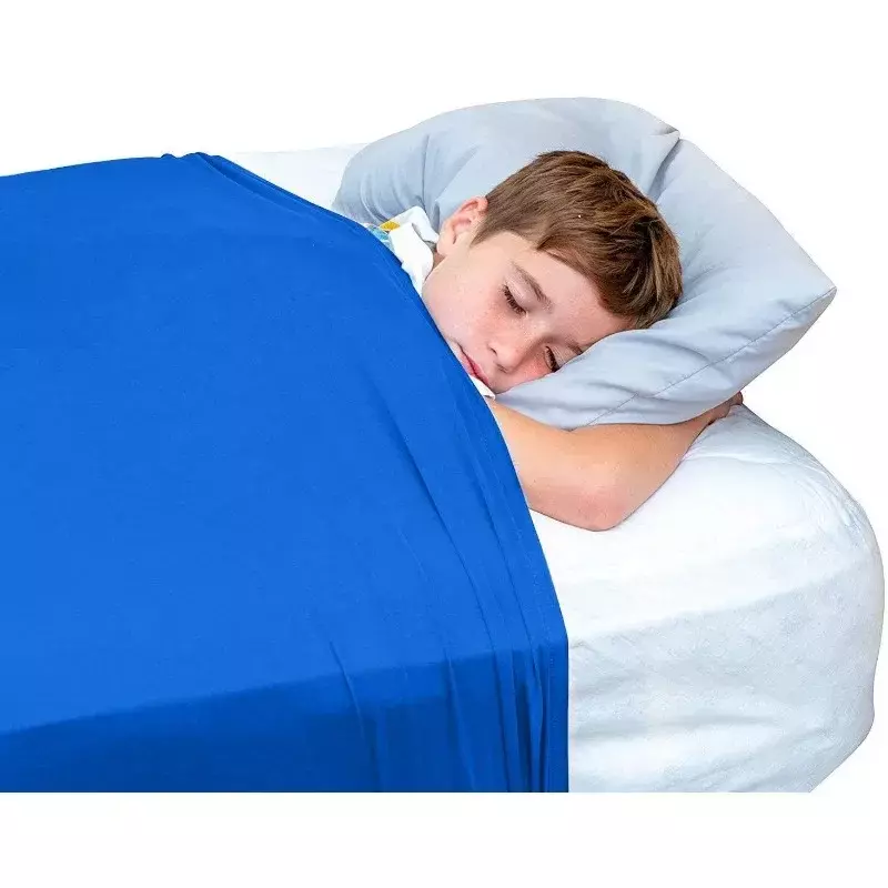 Lençol sensorial para crianças e adultos, respirável elástico, folha de compressão, confortável legal, cama para dormir, alternativa ao cobertor