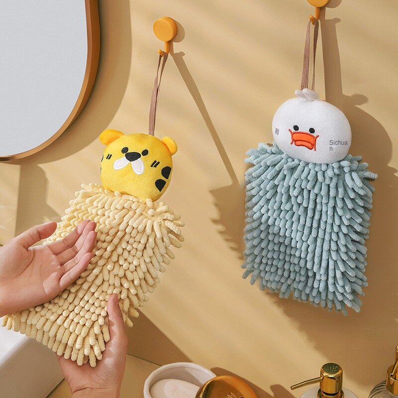 Adorabile asciugamano in ciniglia Bilus Cartoon-la palla perfetta per pulire le mani per gli amanti degli animali carini