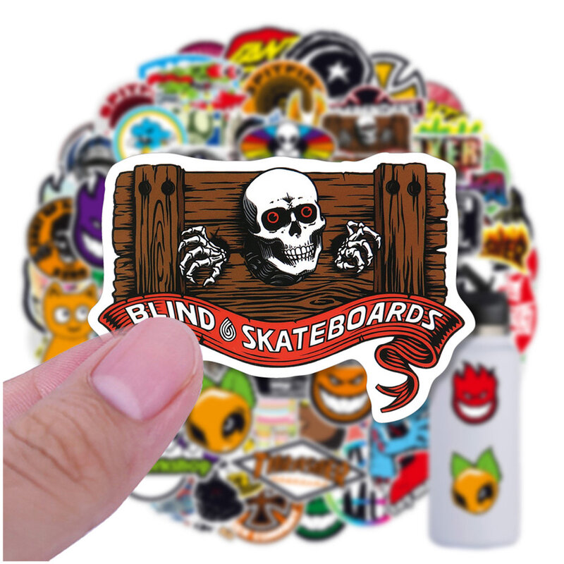 10/30/50/100pcs Street Style Logo Stickers estetica Graffiti Skateboard Laptop casco moto bambini Cool Sticker giocattoli decalcomanie