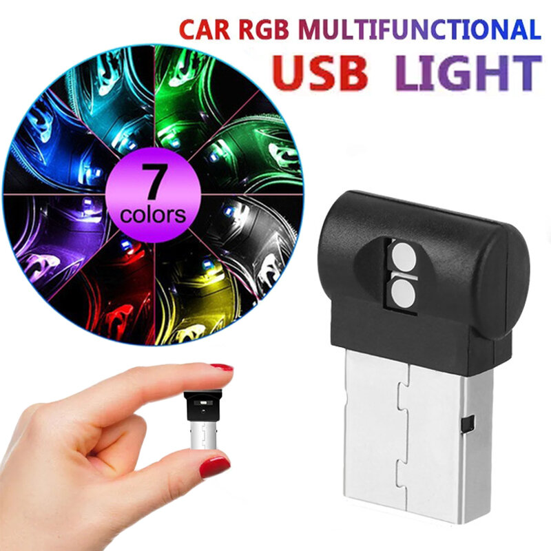 Mini Usb Led Night Sfeer Verlichting Plug-In 5V Lampen Sfeerverlichting Interieur Thuis Decoratie Voor Auto desktop Muur