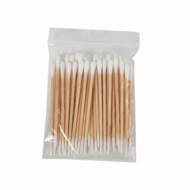 50Pcs Double Head Cotton Swab Women Makeup Cotton Buds Tip For Medical Wood Sticks Nose Ears Cleaning Health Care Tools