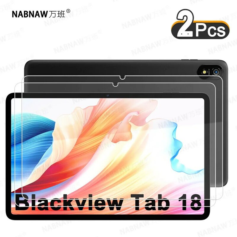 Scratch Proof HD protetor de tela, vidro temperado para Blackview Tab 18, 12 ", óleo-revestimento Tablet película protetora, 2 pcs