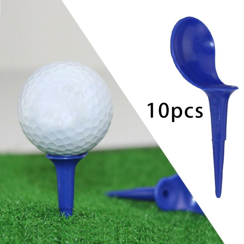 MagiDeal 10 Buah Tee Baru Alat Tee Kursi untuk Golfer Novelty Golf Tee Spidol Posisi Bola