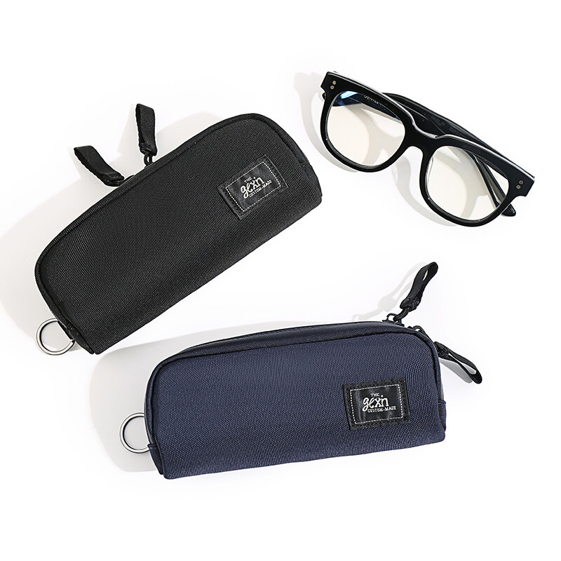 Bolso de mano de tela de nailon para hombre, bolsa informal de estilo japonés, bolso de mano impermeable, estuche bonito para gafas, bolso de diseñador de lujo