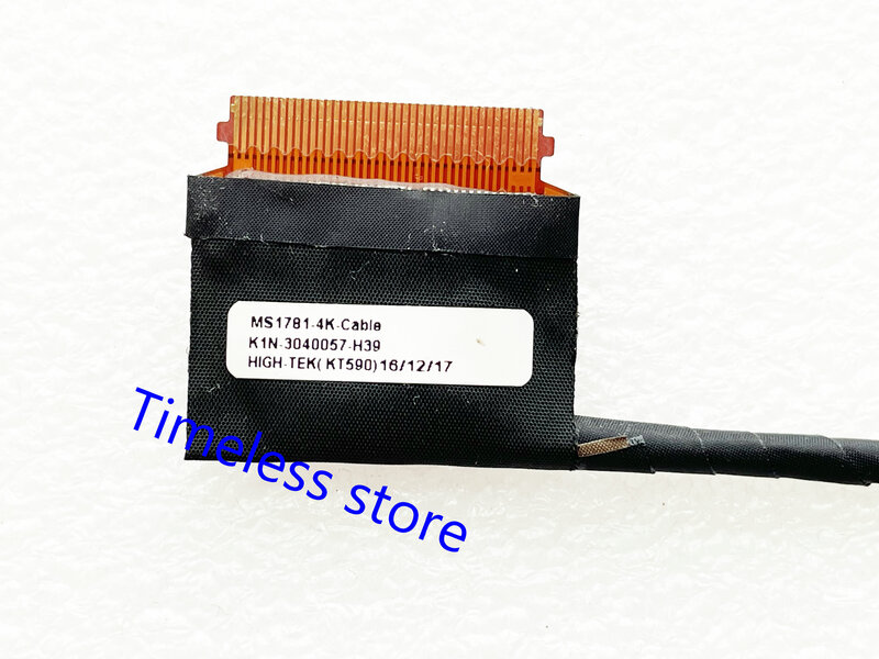 new for MSI MS1781 MS1785 GT72 GT72S led lcd lvds cable K1N-3040057-H39