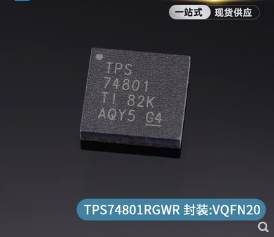 Chip regulador linear, diferença de baixa tensão, patch original, TPS74801RGWR, TPS74801RGWT, VQFN-20, 1.5A, novo, 1pc por lote