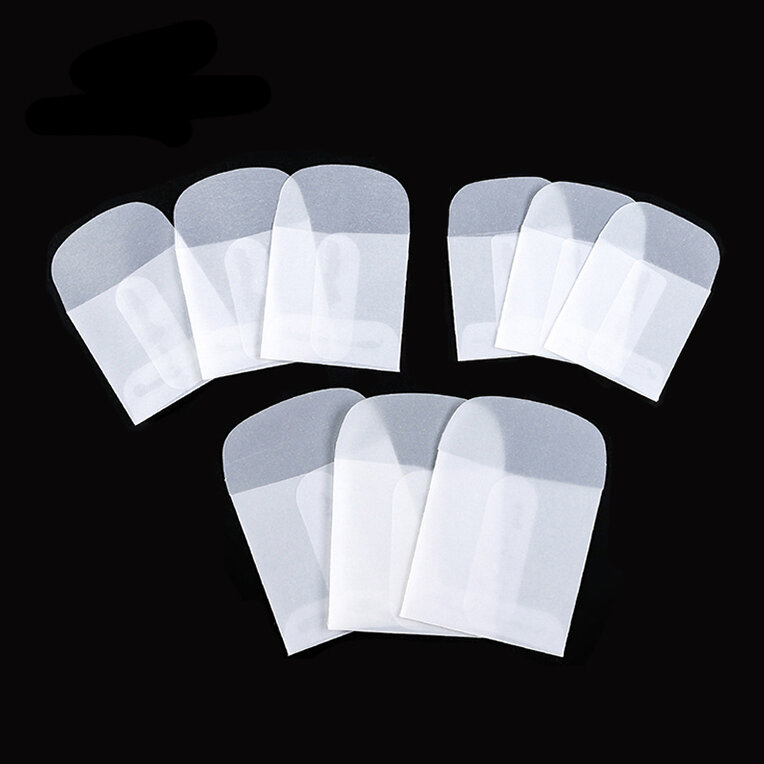 Mini sobres de papel tornasol en forma de corazón, sobres de asas ovaladas para Mini embalaje de regalo, embalaje de joyería, 50 unids/lote