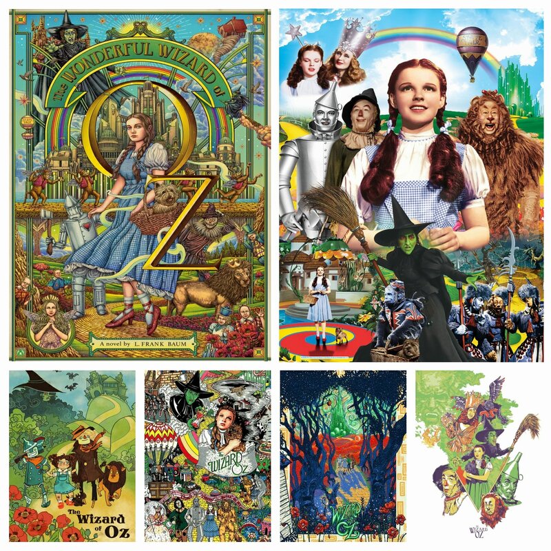 Disney 5D DIY Diamond Painting Cartoon The Wizard Of Oz Embroidery Mosaic Full Drill Cross Stitch Art Rhinestones Home Decor