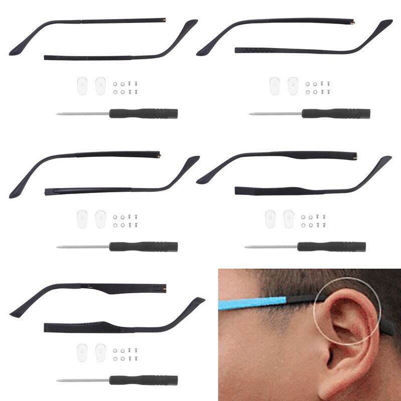 Bras de lunettes à dent unique, monture de lunettes coordonnante TR90, remplacement de lunettes, réparation de jambe, accessoires de lunettes, 1 paire