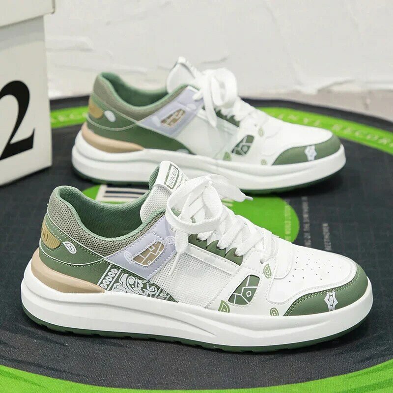 Student Board Shoes 2024 Spring and Summer New Lightweight Breathable Four Seasons Board Shoes Korean Fashion Tenis