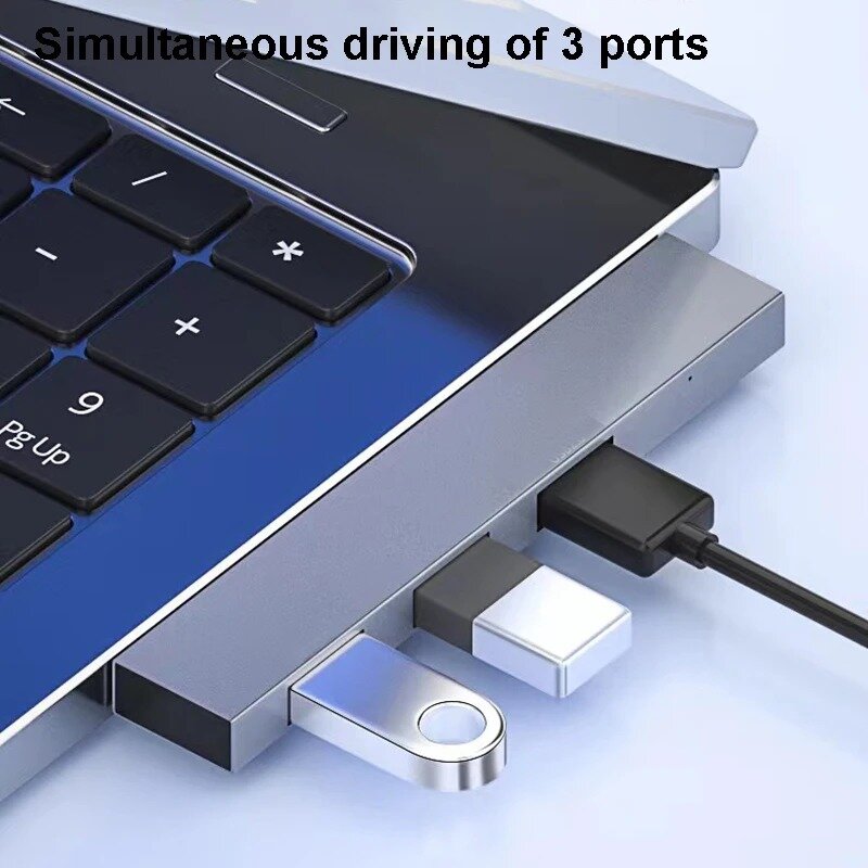 USB 3.0 Hub USB Tipe C 3.1 4 Port, adaptor OTG Multi Splitter untuk Xiaomi Huawei Lenovo Macbook Pro USB 3.0 2.0 Port