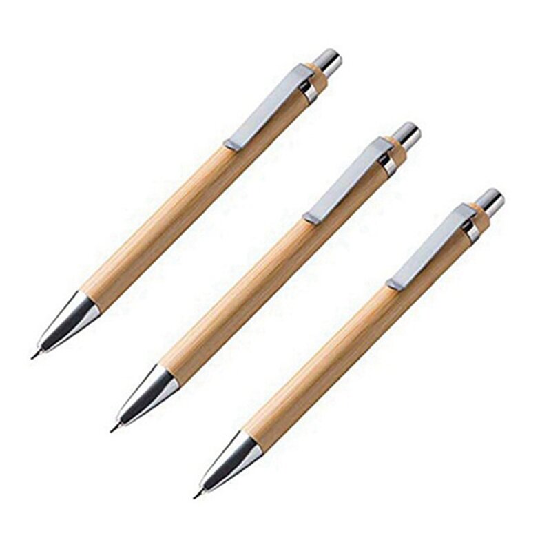 80Pcs ปากกาลูกลื่น Set Pulpen ไม้ไผ่ปากกาลูกลื่น Office & โรงเรียนปากกาเขียนอุปกรณ์ของขวัญ