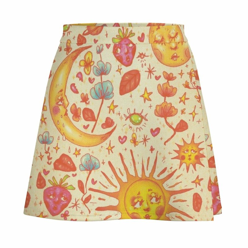 Celestial Spring Mini Skirt korean clothes ladies luxury women's skirt fairy core