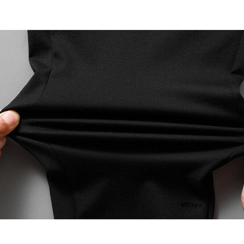 Pantalones de chándal informales para hombre, pantalón de Color sólido, talla grande 10XL, a la moda, Color negro, Verano