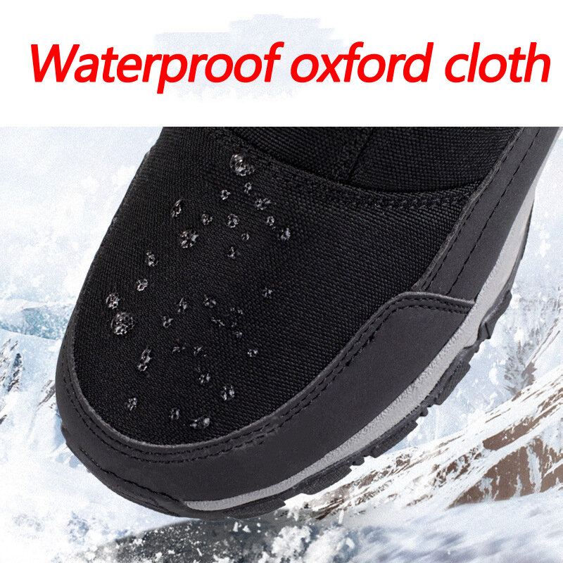 Męskie buty 2023 zimowe buty dla mężczyzn ciepłe buty na śnieg połowy łydki mężczyźni ciepłe buty grube pluszowe buty na zimę dla mężczyzn kobiety bawełniane buty