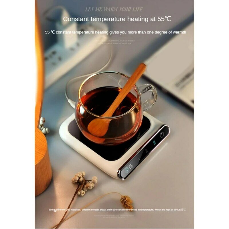 Chauffe-tasse électrique portable, coussin chauffant pour tasse à café, chauffe-tasse USB pour bureau, chauffe-boisson électrique pour thé, eau, lait, facile à utiliser