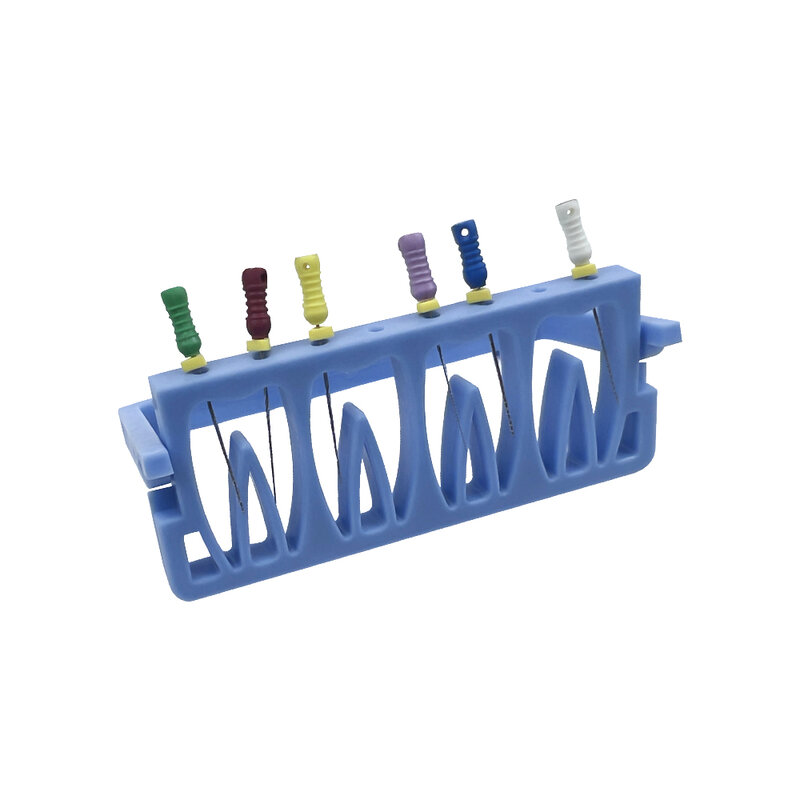 8 Holes Dental Endodontic Files Holder Drill Stand Files Sterilization Autoclavable Endodontic Files Cleaning Case Dentist Tool