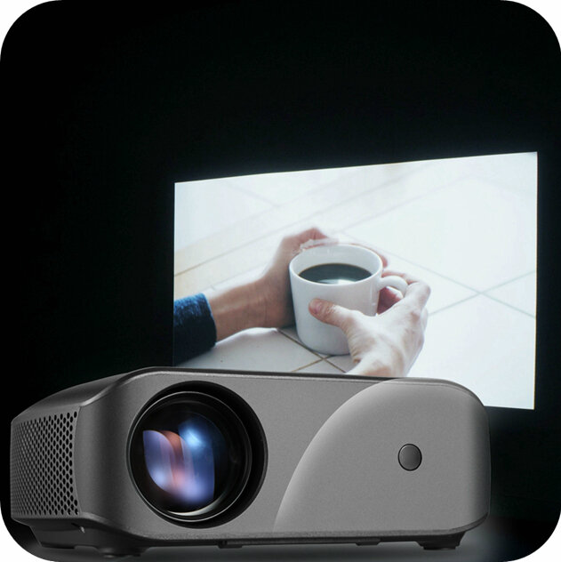 Proyektor Seluler Mini 2800Lumen Mini LCD Portabel F10 Model Terbaru Mendukung Video 4K