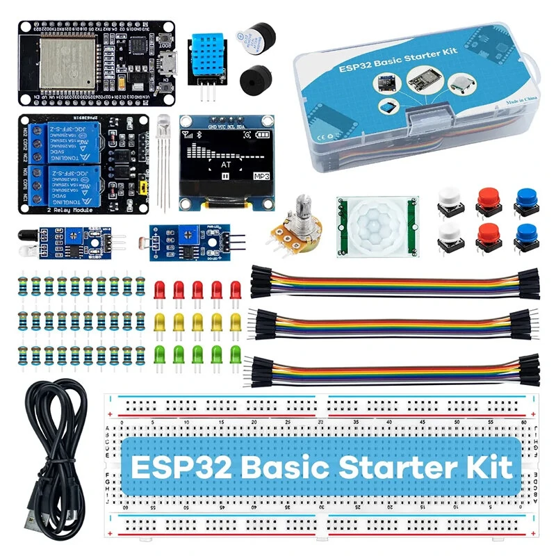 Kit pemula dasar untuk papan pengembangan WIFI IOT ESP32 ESP-32S