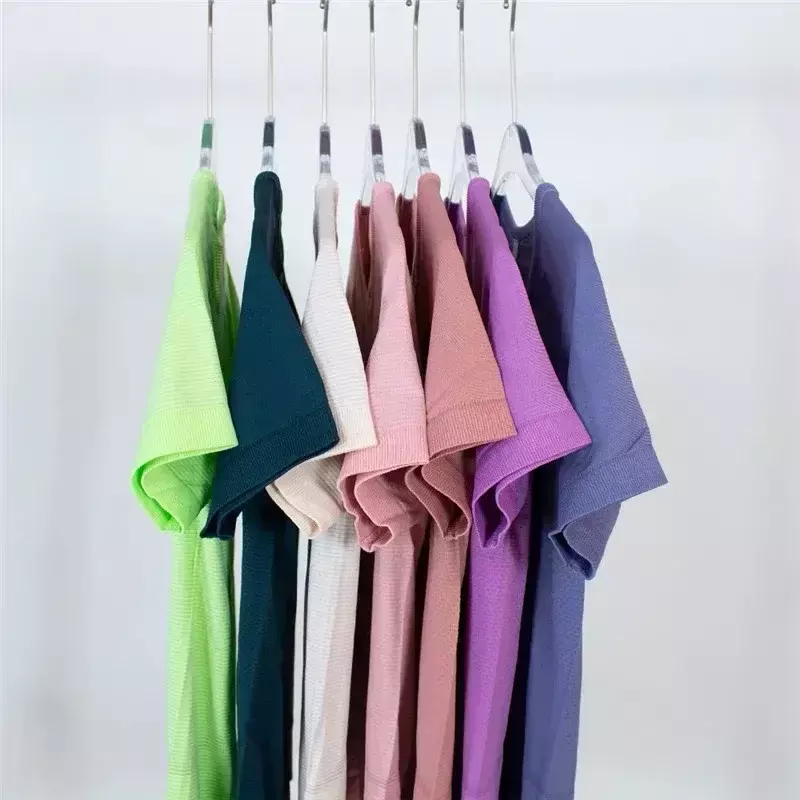 Lemon-Camiseta deportiva de manga corta para mujer, camisa de secado rápido, transpirable, para Yoga, correr, 2,0