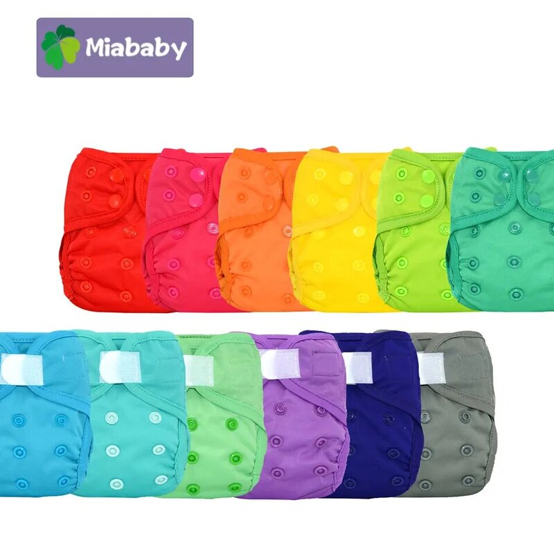 Miababy ทารกแรกเกิดผ้าอ้อม Reusable ผ้าอ้อมเด็ก Cover Wrap ชุด Birth To ไม่เต็มเต็งผ้าอ้อมขายส่ง