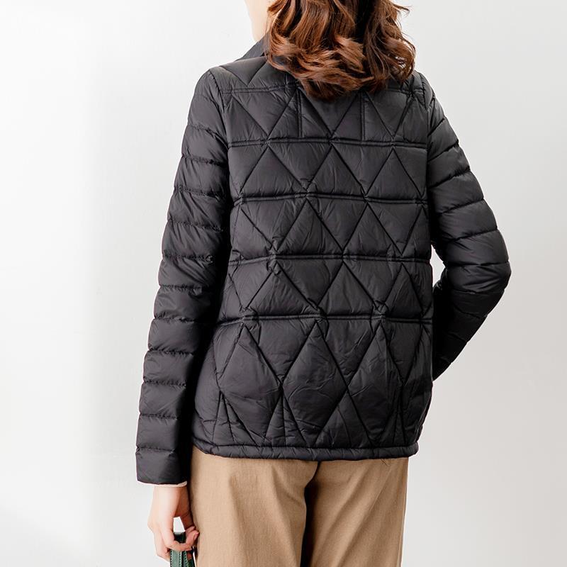 เสื้อโค้ทกันหนาวใหม่สำหรับผู้หญิง, แจ็คเก็ตบุนวมผ้าฝ้ายทรงหลวมคอตั้งเสื้อคลุมกันหิมะหนาเสื้อ G418