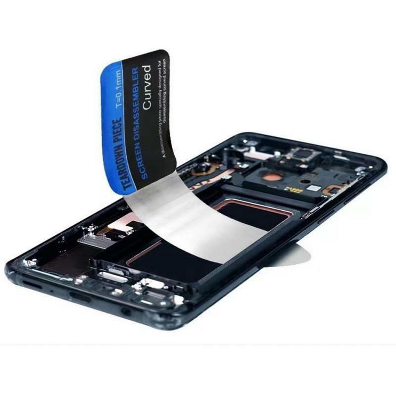 Alat layar ponsel, 1 buah alat layar ponsel pisau Stainless Steel lembut tipis Pry Spudger Tablet layar alat pembuka baterai pembuka Stainless