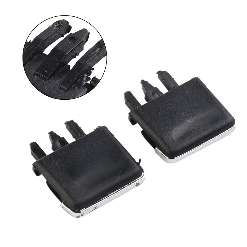 2pcs Auto Air Conditioning Vent Black Louvre Blade Slice Clip 0081-3374B  For Toyota For Corolla 2004-2010 Plastic 30mm X 36mm