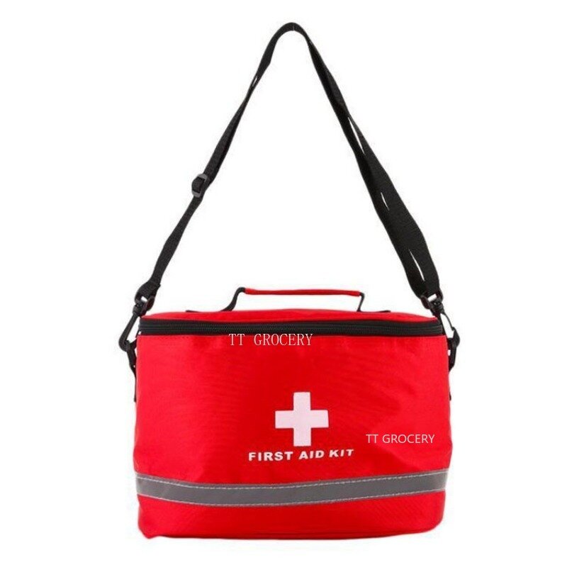 Kit de primeros auxilios al aire libre, Kit de Camping, correa de hombro grande, bolsa médica de emergencia portátil para coche, bolsa de almacenamiento de viaje para el hogar