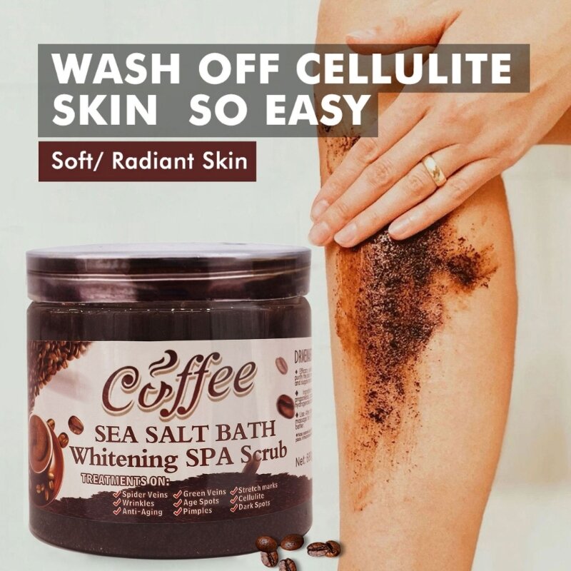 Koffie Body Scrub Anti-Cellulitis Verzachten Hydraterende Exfoliërende Reiniging Het Gladstrijken Van Dode Huidverwijderaar