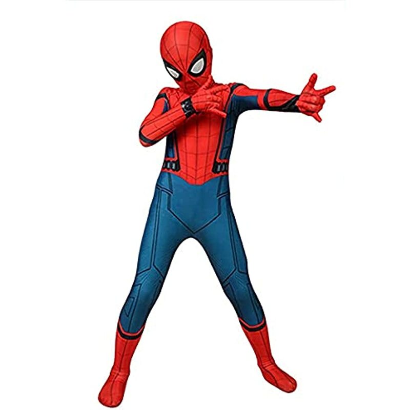 Kostum Spiderman untuk Anak-anak Dewasa Bodysuit Cosplay Tobey Maguire Jumpsuit Setelan Superhero Zentai Kostum Pesta Karnaval Halloween