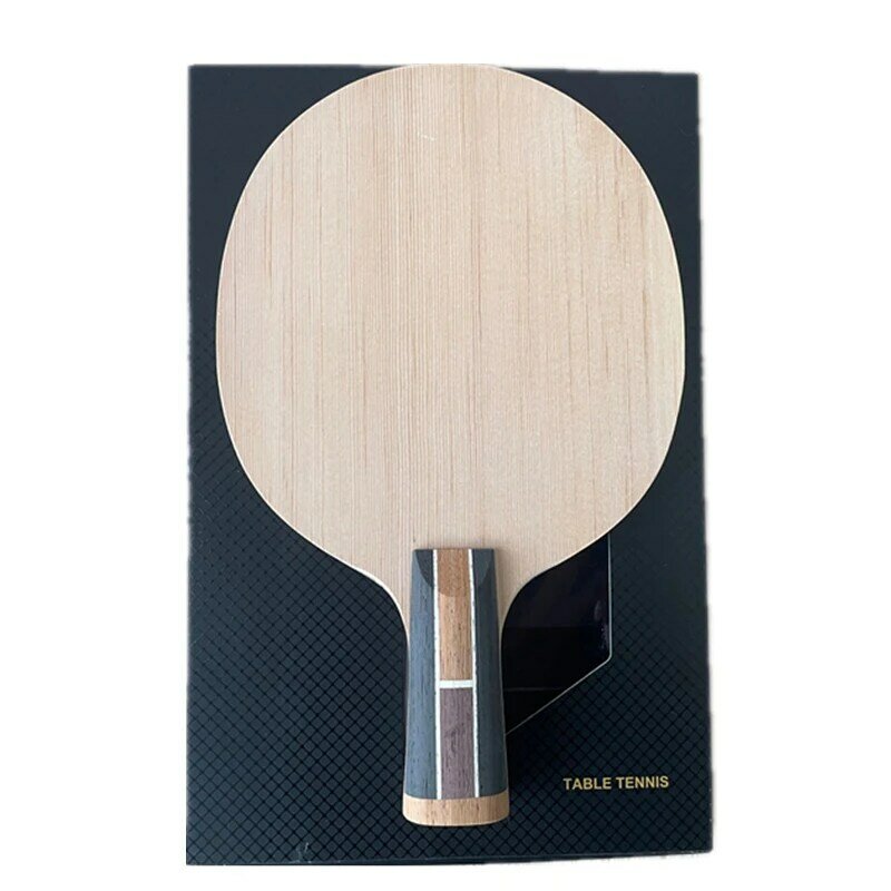 Stuor กีฬาใหม่ตารางไม้เทนนิสสีดำคาร์บอนไฟเบอร์ Built-Out Professional ปิงปองค้างคาว7แผ่นตารางเทนนิสใบมีด