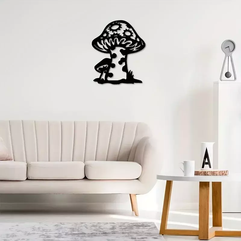 Cifbuy-キノコウォールハンギングアート,屋外金属アート,室内装飾,オフィスの壁のhangings