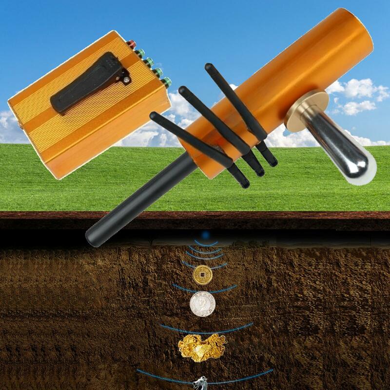 Detektor logam genggam portabel, pencari harta karun sensitif untuk emas semua putaran koin tembaga luar ruangan