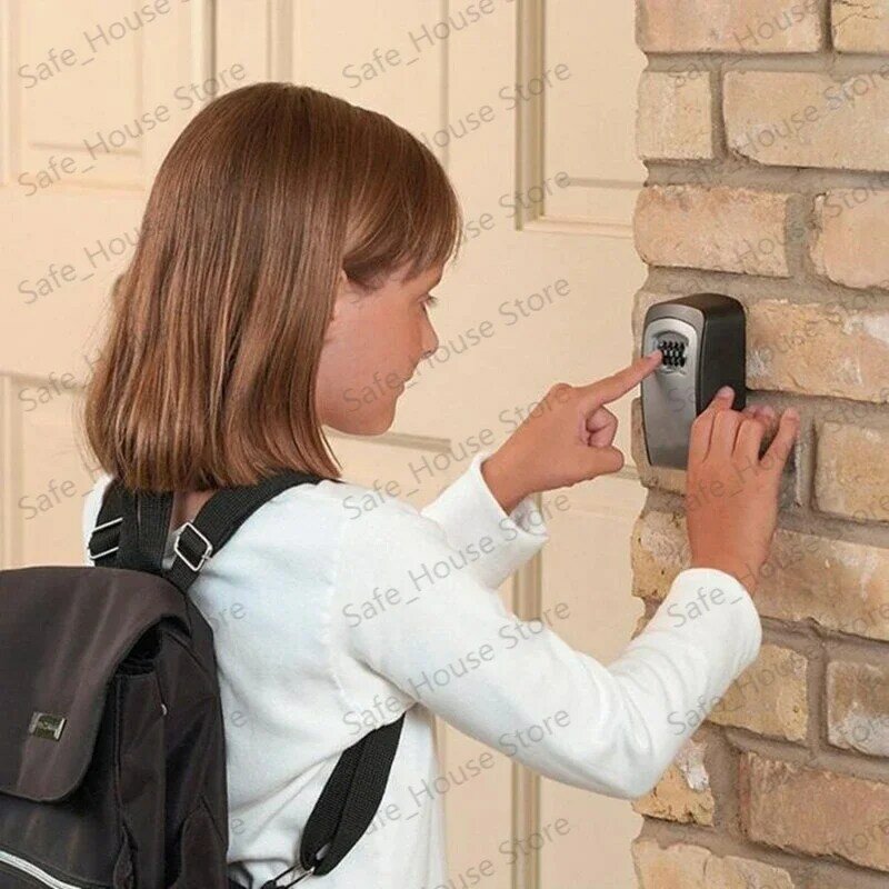 Coffre-fort mural à code de sécurité, boîte secrète de stockage de clés, à mot de passe numérique, sans clé, pour la maison, 1 pièce
